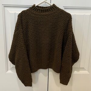 Paris Sport Club Brown Knit Sweater